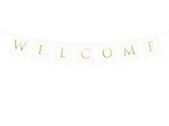 Viirinauha Welcome valkoinen