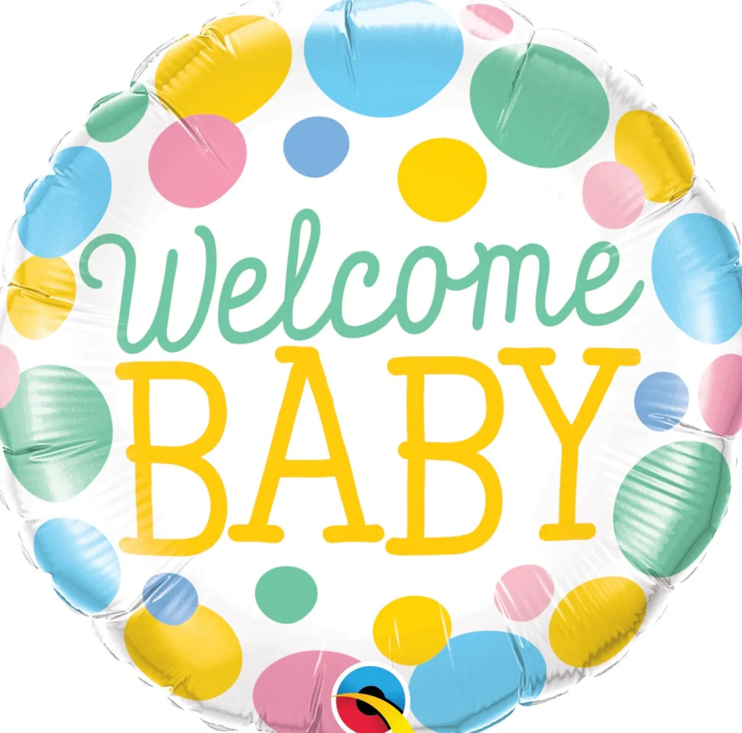 Welcome Baby värikkäät pallot foliopallo