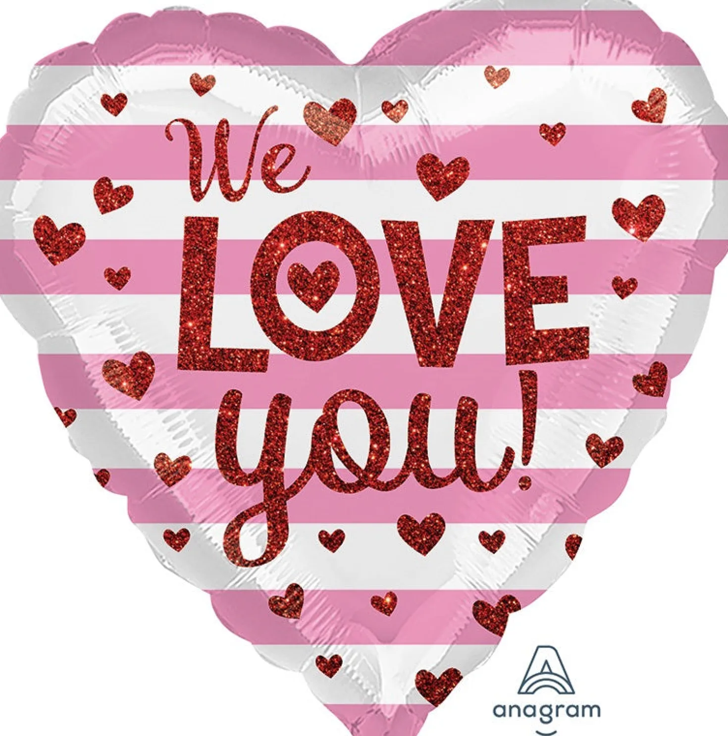 We love you sydämin foliopallo