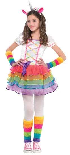 Yksisarvisen mekko ja asusteet